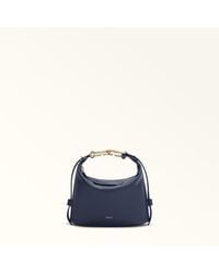 Furla - Nuvola Mini Bag Mediterraneo Claris Lux Calf Leather - Lyst