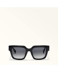 Furla - Sunglasses Nero Acetate - Lyst