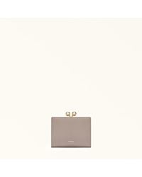 Furla - Dots Coin Case S Linen Sidney Calf Leather - Lyst