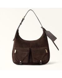 Furla - Lynette Shoulder Bag Toni Cioccolato Suede - Lyst
