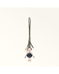 Furla - Sfera Charm Ink Metal + Enamel + Sidney Calf Leather - Lyst