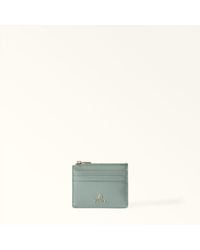 Furla - Camelia Card Case Winter Sky Varnished Ares Textured Leather - Lyst