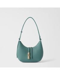 Furla - Goccia Shoulder Bag Edera Night Calf Leather + Sidney Calf Leather - Lyst