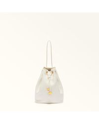 Furla - Sfera Soft Mini Bag Panna Nappa Leather - Lyst