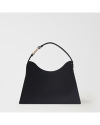Furla - Nuvola Shoulder Bag Nero Claris Lux Calf Leather - Lyst