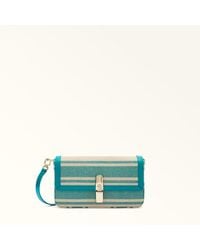 Furla - Iride Crossbody Toni Amatore Canvas Stripes Fabric + Sidney Calf Leather - Lyst