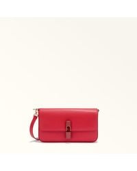 Furla - Iride Borsa A Tracolla Ruby Pelle Stampata Donna - Lyst