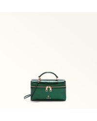 Furla - Camelia Mini Bag Botanical Piuma Metal Calf Leather - Lyst
