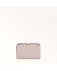 Furla - Camelia Portafoglio Compatto Corolla Pelle Stampata Donna - Lyst