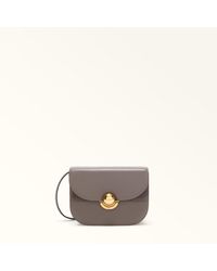 Furla - Sfera Borsa A Tracolla Mini Urban Pelle Di Vitello Morbida + Camoscio Donna - Lyst