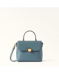 Furla - Moonlight Top Handle Cloud Night Calf Leather - Lyst