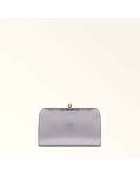 Furla - Alba Leather With Python Whips Lame' Print - Lyst