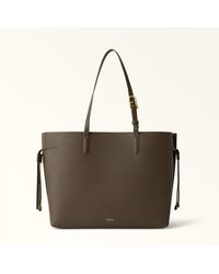 Furla - Ava Tote Mogano Double Pebble Calf Leather - Lyst