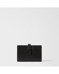 Furla - Flow Compact Wallet Nero Claris Lux Calf Leather - Lyst