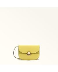 Furla - Sfera Borsa A Tracolla Mini M Pelle Di Vitello Morbida + Camoscio Donna - Lyst