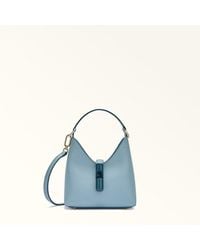 Furla - Iride Mini Bag Carta Da Zucchero Textured Leather - Lyst