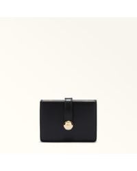 Furla - Sfera Card Case Nero Soft Calf Leather - Lyst