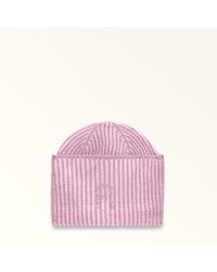 Furla - Delizia Beanie Sakura Lurex Wool Blend + Strass - Lyst