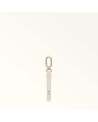 Furla - And I Charm Panna Textured Leather - Lyst