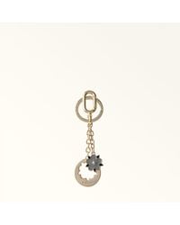 Furla - Crystal Keyring Metal + Glitter Enamel - Lyst