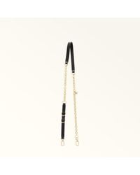 Furla - Delia Shoulder Strap Nero Sidney Calf Leather + Metal - Lyst