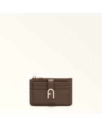 Furla - Flow Card Case Espresso Claris Lux Calf Leather - Lyst
