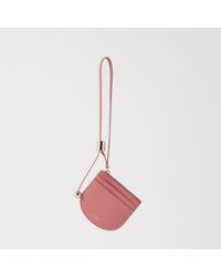 Furla - Laura Card Case Rosewood Textured Leather - Lyst