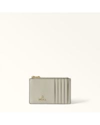Furla - Camelia Card Case Stone Textured Leather - Lyst