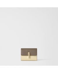 Furla - Iride Compact Wallet Muddy Textured Leather - Lyst
