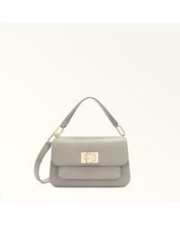 Furla - Ella Top Handle Vaniglia Grained Calf Leather - Lyst