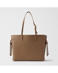 Furla - Ava Tote Toffee Double Pebble Calf Leather - Lyst