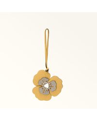 Furla - Allegra Charm Crema Pelle Di Vitello A Blocchi Di Colore Sydney Donna - Lyst