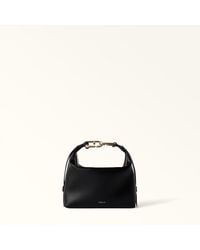 Furla - Tonie Shoulder Bag Xl Nero Ares Soft Textured Leather - Lyst