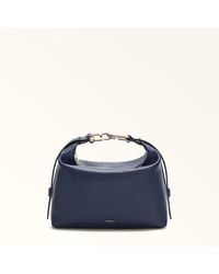 Furla - Tonie Shoulder Bag Mediterraneo Ares Soft Textured Leather - Lyst