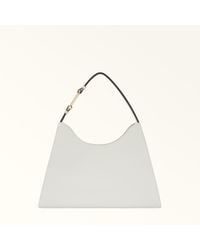Furla - Nuvola Shoulder Bag Marshmallow Claris Lux Calf Leather - Lyst