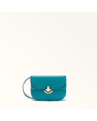 Furla - Sfera Crossbody Mini Amatore Soft Calf Leather + Suede - Lyst