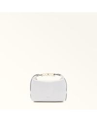 Furla - Tonie Mini Bag Talco H Ares Soft Textured Leather - Lyst