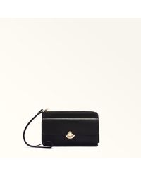 Furla - Sfera Card Case Nero Sidney Calf Leather - Lyst