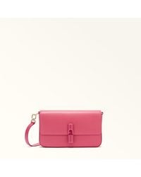 Furla - Iride Crossbody Velvet Textured Leather - Lyst