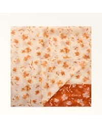 Furla - Primavera Stole 70X200 Toni Morning Silk Chiffon With Floral Dots Print - Lyst