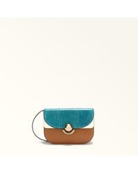 Furla - Sfera Borsa A Tracolla Mini Amatore Pelle Elaphe Lux + Pelle Di Vitello Morbida Donna - Lyst