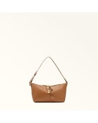 Furla - Debby Shoulder Bag Xl Brandy Night Calf Leather + Sidney Calf Leather - Lyst