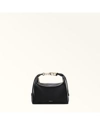 Furla - Tonie Shoulder Bag Xl Nero Ares Soft Textured Leather - Lyst