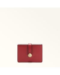 Furla - Sfera Card Case Lacca Soft Calf Leather - Lyst