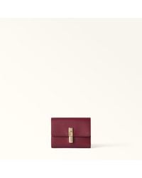Furla - Iride Compact Wallet Ciliegia D Textured Leather - Lyst