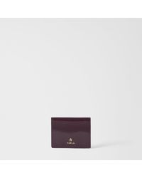 Furla - Camelia Compact Wallet Winter Bloom Varnished Ares Textured Leather - Lyst