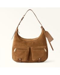 Furla - Lynette Shoulder Bag Toni Cognac Suede - Lyst