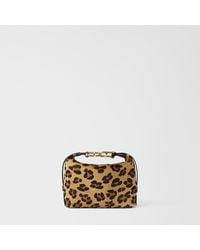 Furla - Tonie Shoulder Bag Xl Toni Cioccolato Leopard Print Pony Calf Leather - Lyst