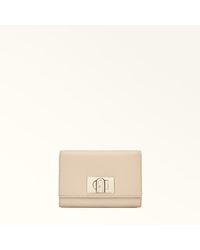 Furla - 1927 Kompaktes Portemonnaie Ballerina I Strukturiertes Leder Damen - Lyst