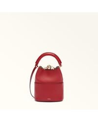 Furla - Sfera Mini Bag Lacca Napoli Double Calf Leather - Lyst